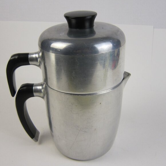 Wear-Ever Coffee Pot/Percolator # 990 Aluminum- 7 Pieces Vintage -Made in Canada - Picture 1 of 12